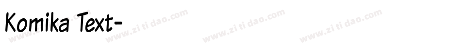 Komika Text字体转换